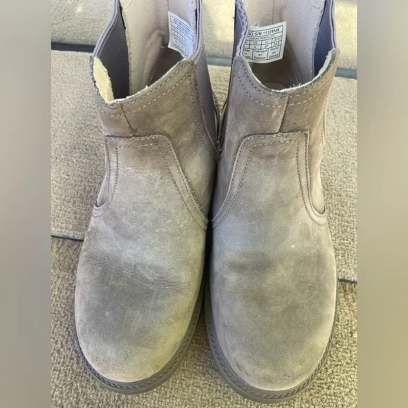 UGG Bolden Weather Boots SZ 5 Green Grey Chelsea Boot Round Toe Slip On 1112455K - Picture 6 of 8